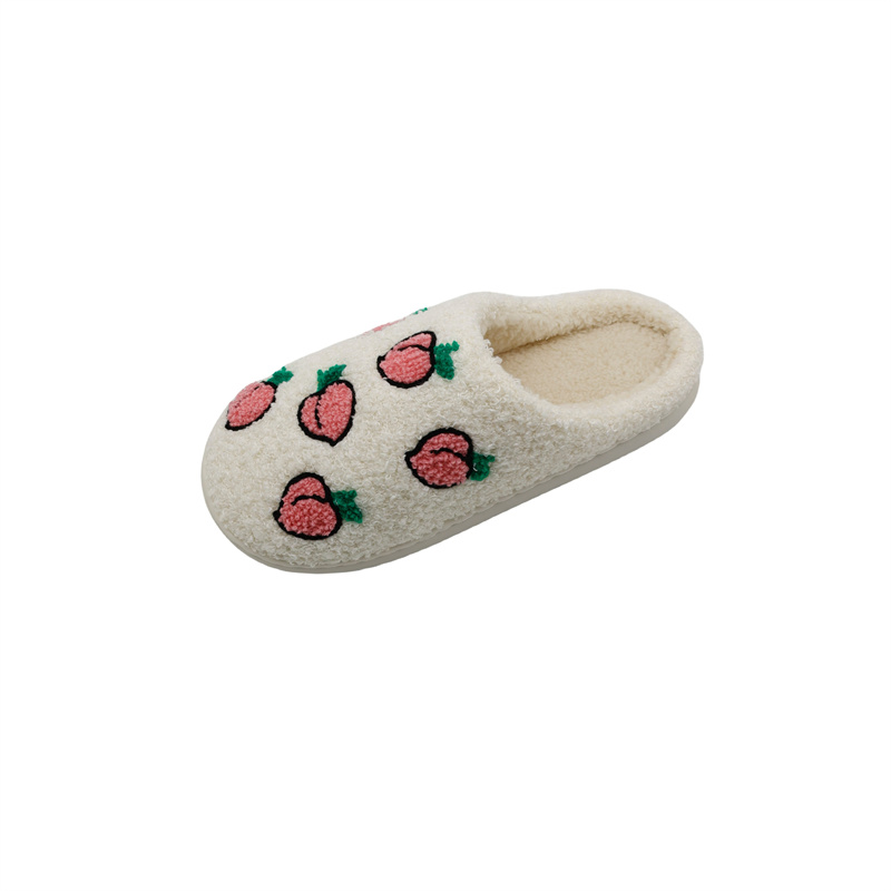 towel embroidered slippers