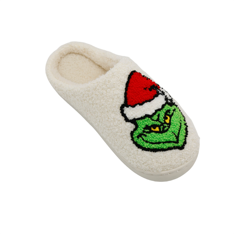 towel embroidered slippers